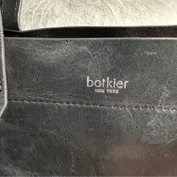 New Botkier Black Leather studded hobo tote with Botkier pouch - Picture 8 of 16